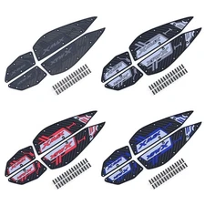 Textured Rubber Footrest Covers for Xmax300 2020-2024 Nonslip Ridings