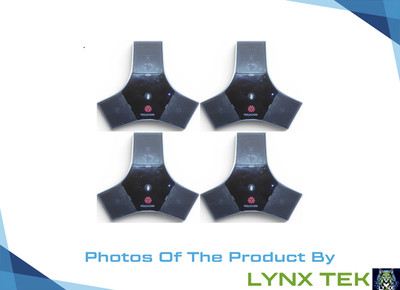 Lot of 4 Polycom HDX Conference Microphone Array 2201-23313-003