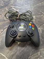 Original Xbox OEM "Duke" Black Controller Tested Working 