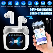 144 Languages Translator Earbuds Real Time AI Translation Earphones For iPhone-.