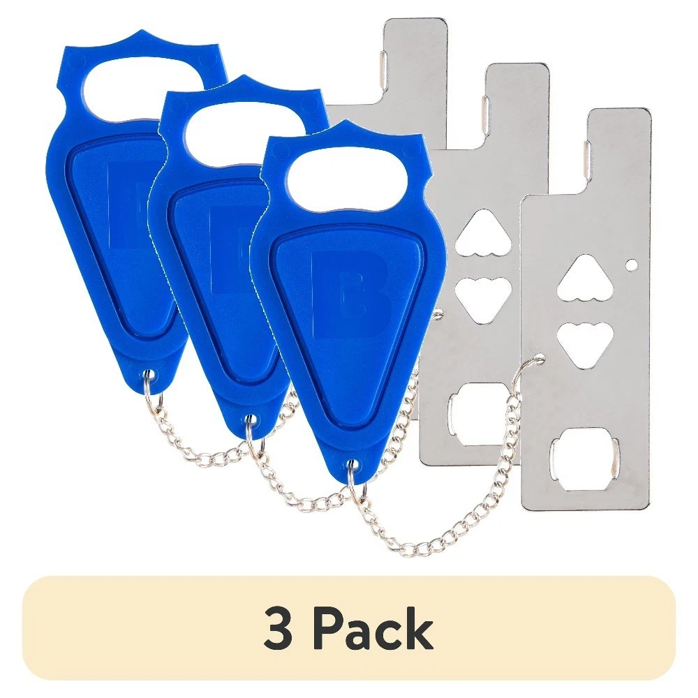 3 Pack Travel Security Lock for Home Hotel Office, Sliding