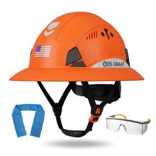 Full Brim Hard Hat ANSI Z89.1 Type 1 OSHA Certified 6-Point Suspension