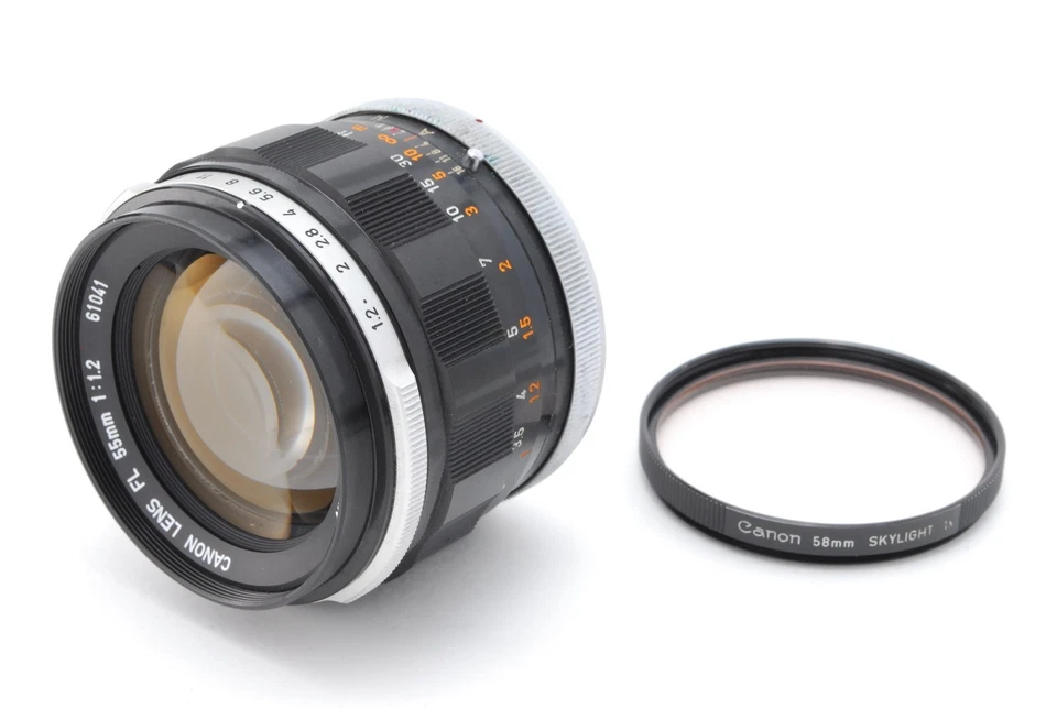 Lente de enfoque manual estándar Canon FL 55mm f/1.2 Excelente + 5 de Japón #... - Imagen 3 de 4