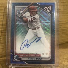 2024 Bowman Chrome Randal Diaz Auto Bowman 1st #CPA-RD Blue Wave Refractor /150