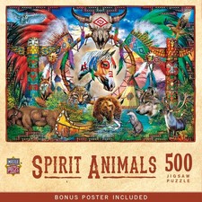 MasterPieces - Tribal Spirit - Spirit Animals 500 Piece Jigsaw Puzzle