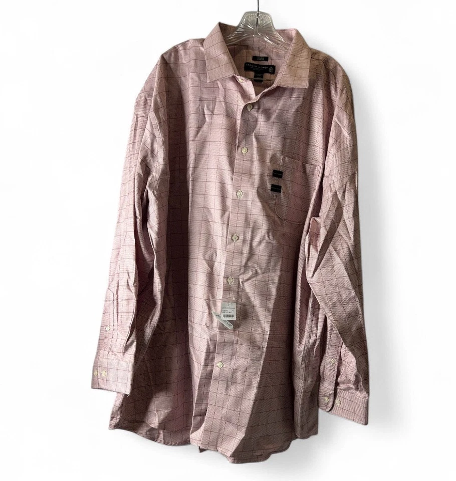 Camisa de vestir roja Pronto Uomo talla 19/36-37 alta abotonada manga larga nueva con etiquetas Foto 2 de 4