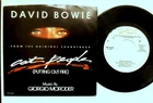 VINTAGE 1982 DAVID BOWIE CAT PEOPLE SOUNDTRACK 45 RPM 7" VINYL RECORD