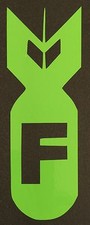Lime Green F Bomb Decal Sticker Fits Ford Chevy Honda Vw Dodge Mazda Car Truck