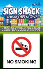 NO SMOKING Self Adhesive Decal Vinyl Sticker Warning Notice WALL PUB CAFE CAR