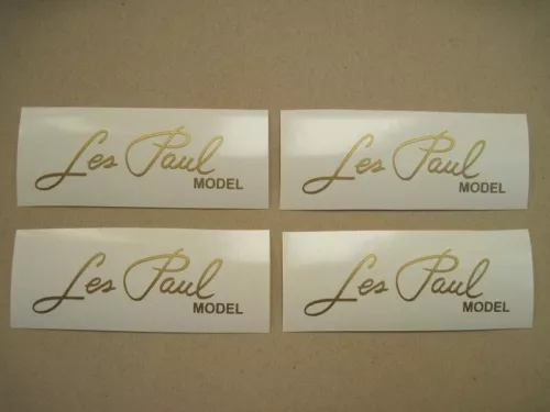 4 LES PAUL MODEL CZTR GIBSON GUITAR HEADSTOCK DECAL VINYL STICKER LOGO