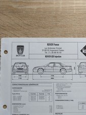 Rover 820 i E Si Fiche Technique Reglatech 1992 Rover 820 2.0 i Depuis 1986