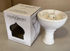 NEW Vortex Hookah Bowl Shisha Head High Airflow Charcoal Smoking Accessory WHITE