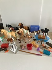 Mixed Lot Horses-Just Play, Breyer, Schleigh Saddles, Bridles, Horse Accessories