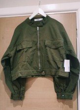 Bnwt Just Fab Puff Sleeve Crop Jacket Xxl