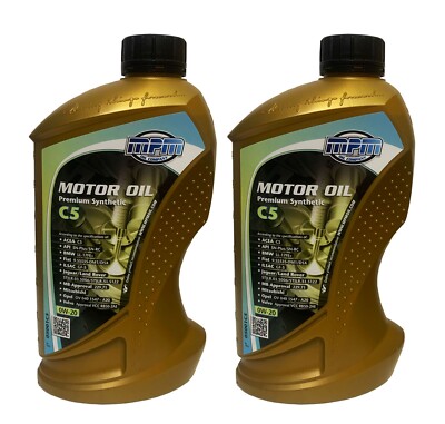 2x MPM 1Liter 0W-20 Premium Synthetic C5 Motoröl, ACEA C5, API SN Plus API SN-RC