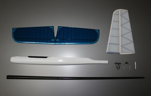 Electric Fuselage set with tail -pod, carbon tailboom, V-Mount, 4m wing- MADE EU - Picture 3 of 11