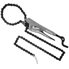 Strong Hand Tools Locking Chain Pliers, Removable 48″ Chain, Holds Up To 1