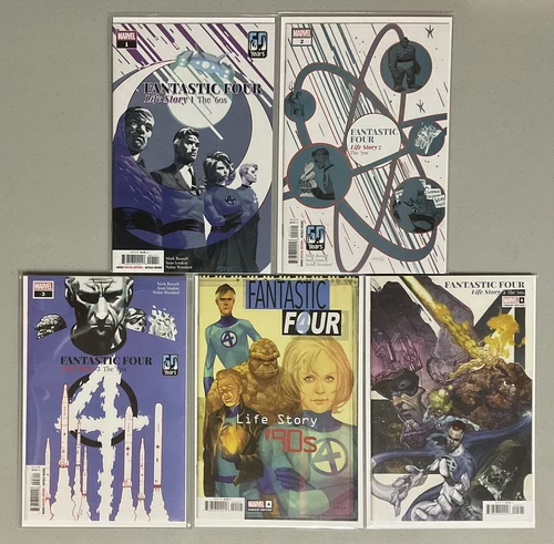 🔥MCU Keys🔥Fantastic Four Life Story #1 2 3 4Noto 5Biachi (2021)🔥NM(9.4-9.8)🔥