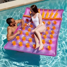 Swimline 78" Inflatable Double French Mattress Swimming Pool Float - 9036