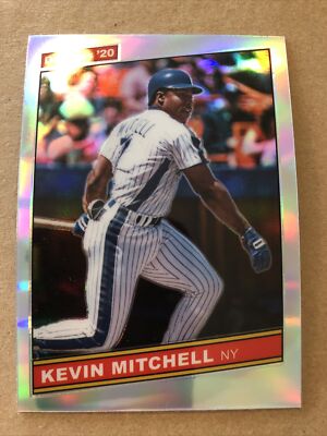 2020 Donruss Optic Prizm Silver Retro 86 #R86-15 Kevin Mitchell Baseball Card