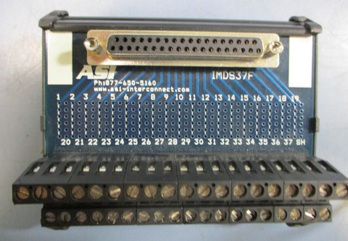 (Lot of 5) ASI IMDS37F Compact 37 Pin Interface Module - Picture 2 of 7