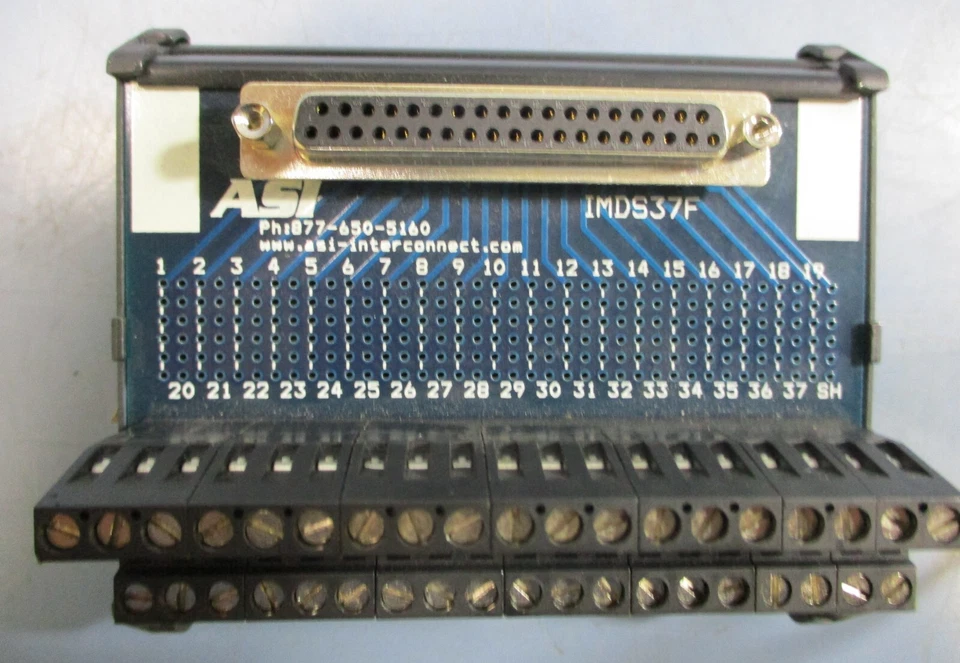 (Lot of 5) ASI IMDS37F Compact 37 Pin Interface Module - Image 2 of 4