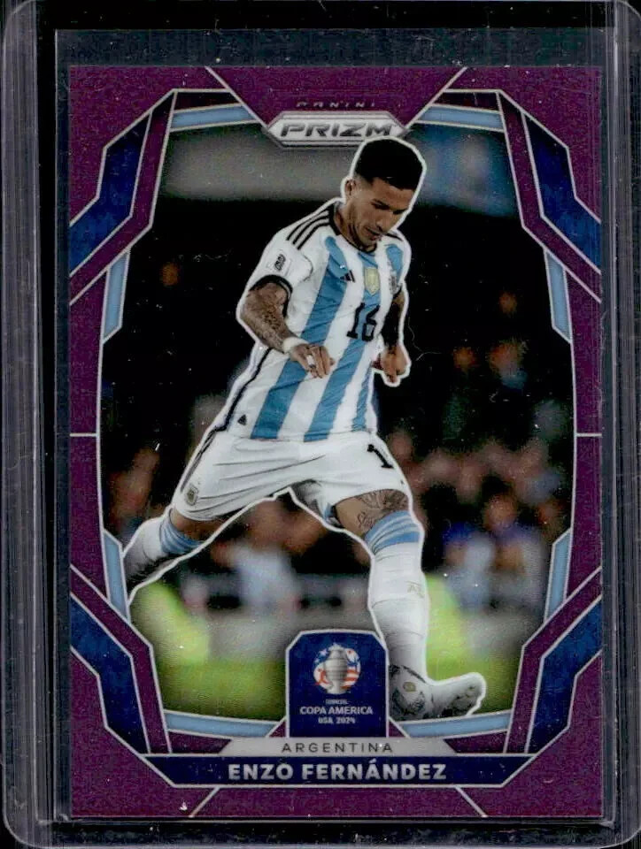 2024 Panini Prizm Copa America Enzo Fernandez Purple Prizm #10/49 ARGENTINA