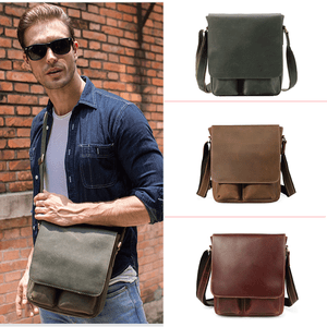 leather sling messenger bag