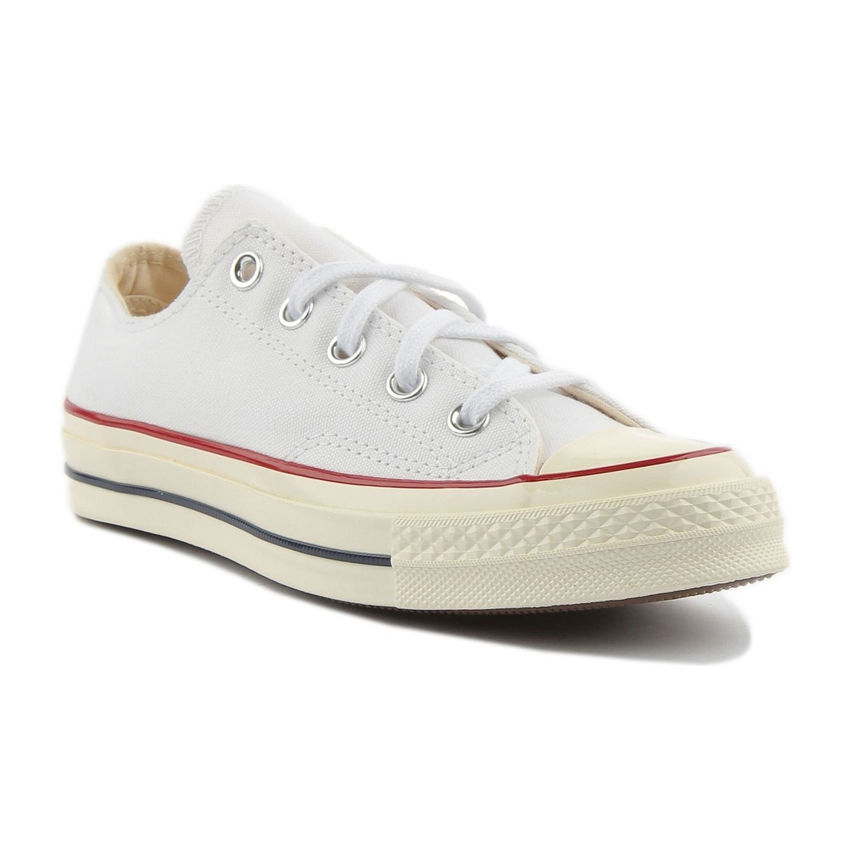 Converse 162065 Chuck 70s Ox Unisex Canvas Low Sneakers In White Size US  12