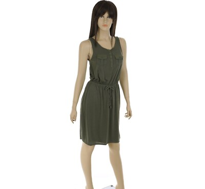 SONOMA Women's X-SMALL Sleeveless MOSS GREEN DRESS Slub Fabric CHEST POCKETS | eBay SONOMA Women's X-SMALL Sleeveless MOSS GREEN DRESS Slub Fabric CHEST POCKETS | eBay