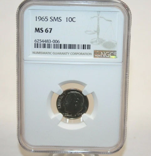 1965 SMS Roosevelt Dime NGC MS 67 [023WEJ]