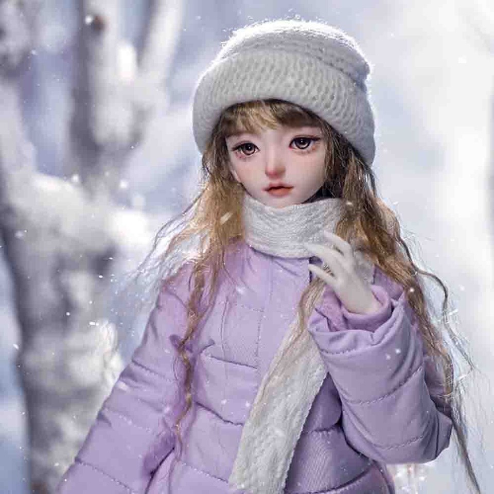 1/4 BJD Doll Ball Joint Doll Resin Sweet Girl Bare Doll with Face ...