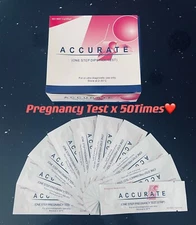 EZ Anywhere 50PCS Individually Sealed Early Pregnancy Test Strips Exp 03/2026