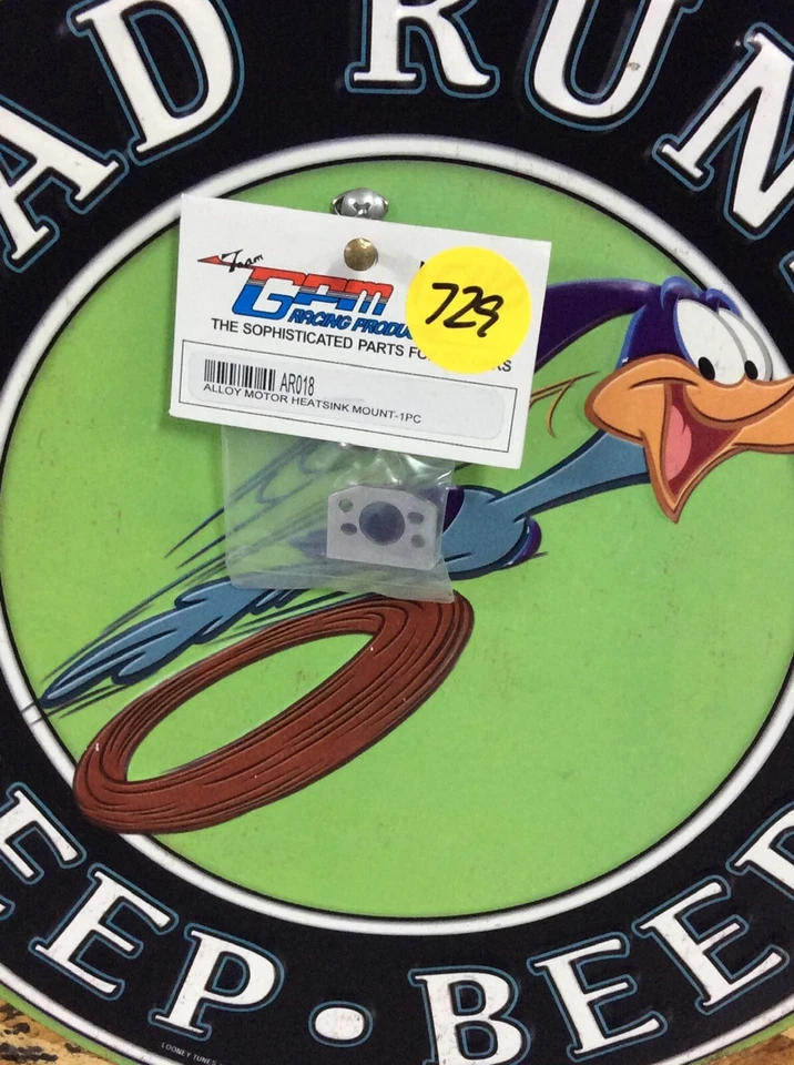 TEAM ASSOCIATED RC18T MT GPM GRAY SILVER ALUM MOTOR HEAT SINK AR018B Orignal NIP - Image 2 of 3