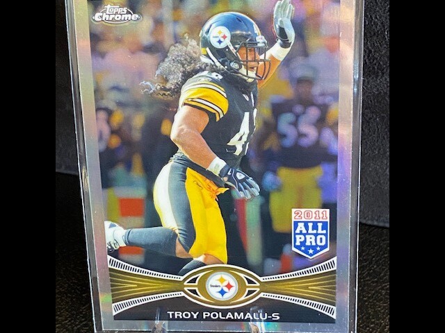 2012 Topps Chrome All-Pro Refractor Troy Polamalu #125