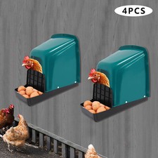 4 Pack Nesting Boxes Chicken Coop Plastic Chicken Nesting Box Laying Eggs NEW