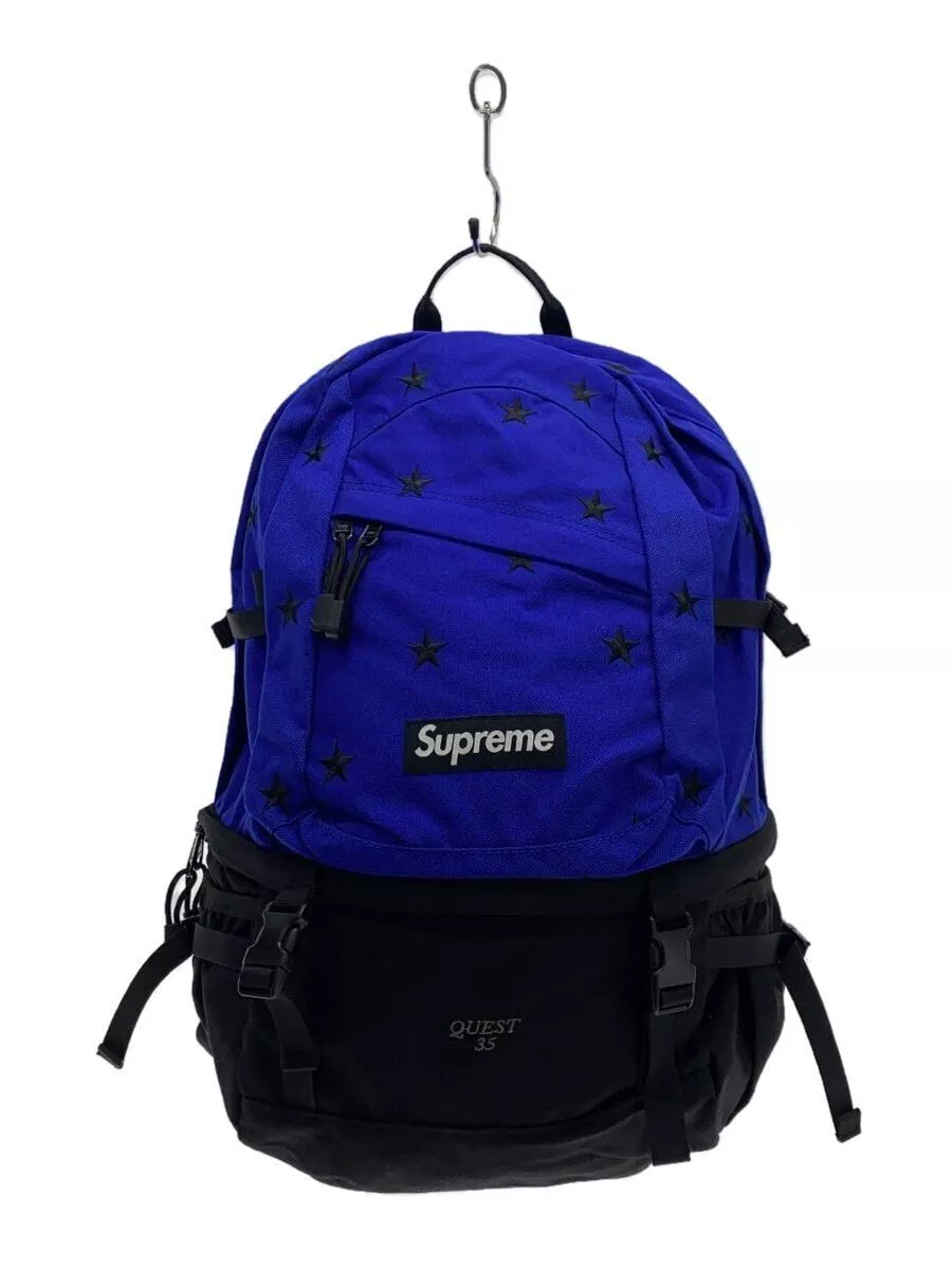 Sac à dos Supreme 13AW Stars Quest 35 nylon bleu occasion