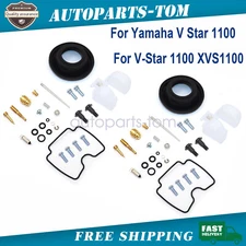 For Yamaha XVS1100 V-Star Custom Classic 1999-2009 2PCS Carburetor Rebuild Kit