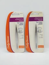 Sally Hansen Stray Hair Beware-Needle Point Tip Tweezers ( 2 PACKS )