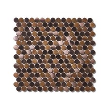 Penny Round Mosaic Tile Porcelain Wall Floor Gloss Matte White Black Bathroom
