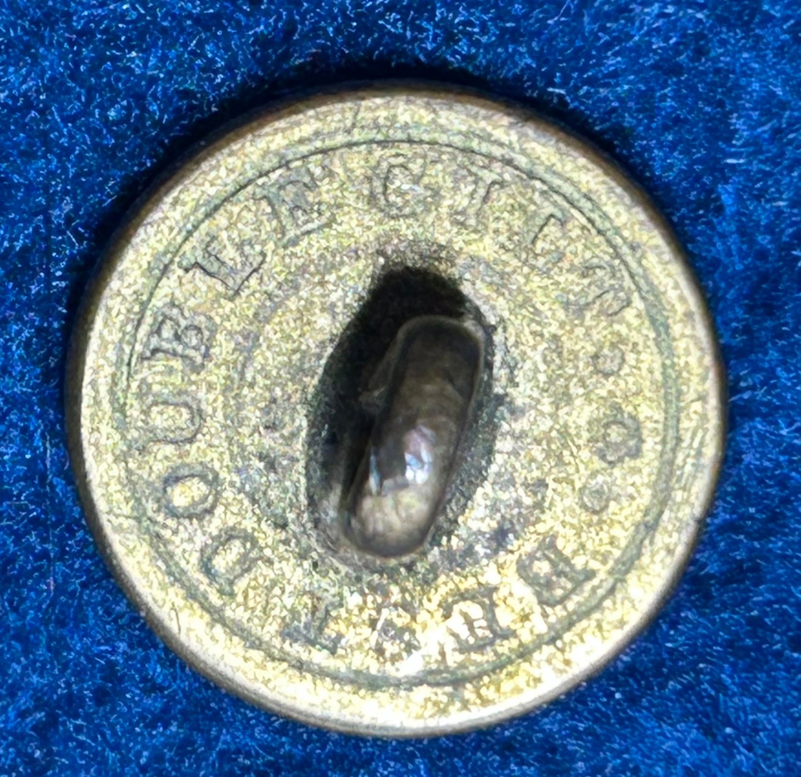 1800's Flat Buttons Lot of 6 Rich Orange Warranted and Others