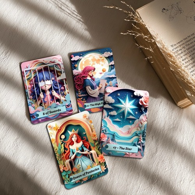 #ad Unique Tarot Cards Deck For Collectors Rate Paper Art Style Oracle Cards Gift $53.00