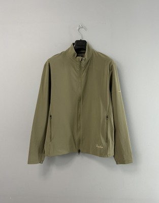 Men's Rapha Active Nylon Jacket Lightweight Olive Green Small Logo Size M