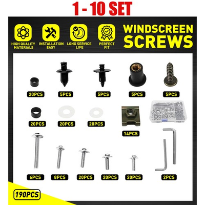 #ad #ad For Honda 190 1900x Silver Aluminium Sportbike Fairing Bolt Fastener Clip Screw $22.79