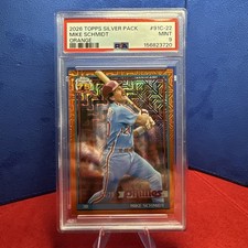 2026 Topps Series 1 Silver Pack Mike Schmidt Phillies Orange Mojo /25