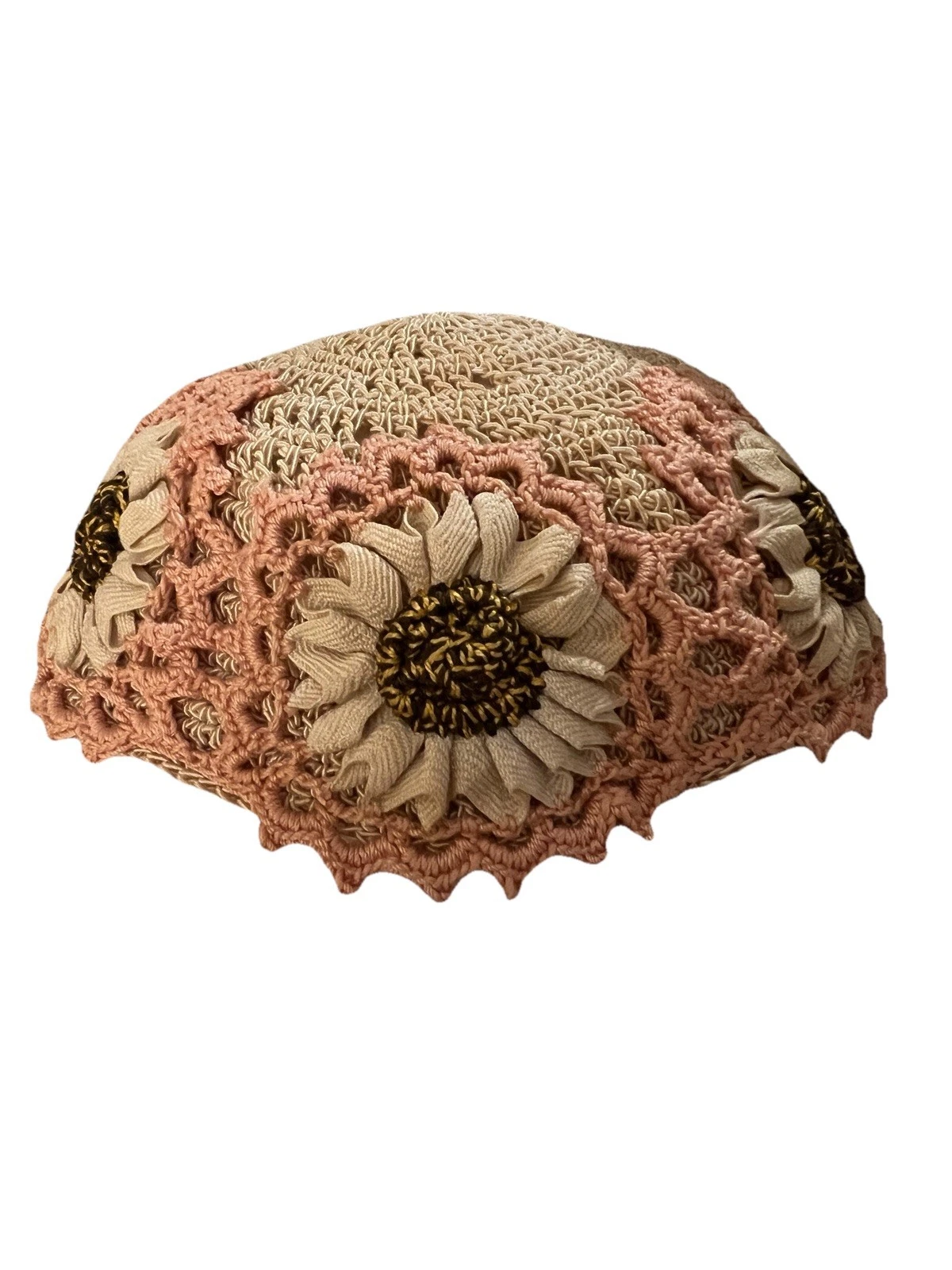 Handmade Crochet Sunflower Baby Hat -Toddler Summer Bonnet -Boho Cotton Cap
Opens in a new window or