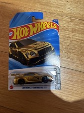 2025 HOT WHEELS #162 - 2018 Bentley Continental GT3 (Gold - Long Card) B00
