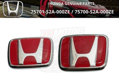 #ad #ad Honda Genuine S2000 Red Emblem Badge Set AP1 AP2 75701 S2A 000ZE 75700 S2A 000ZE $118.05