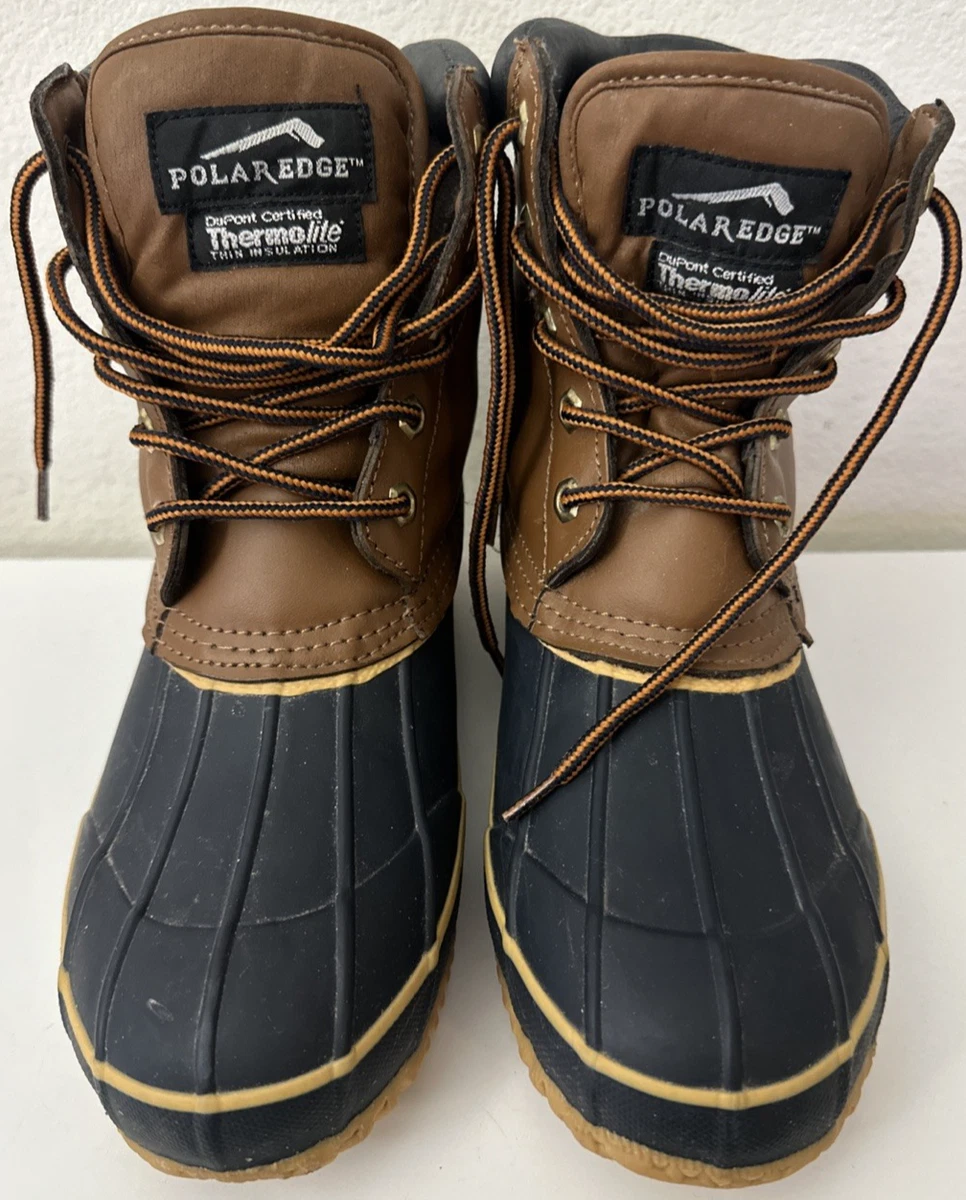 POLAR EDGE Warm Thermolite Winter Men’s Sz 13‎ suede Snow Boots Beige Shoes Men main image 3