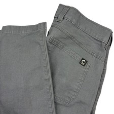 Origin Tapered Canvas Pants Mens 34x31 Grey Stretch Workwear Made in USA
